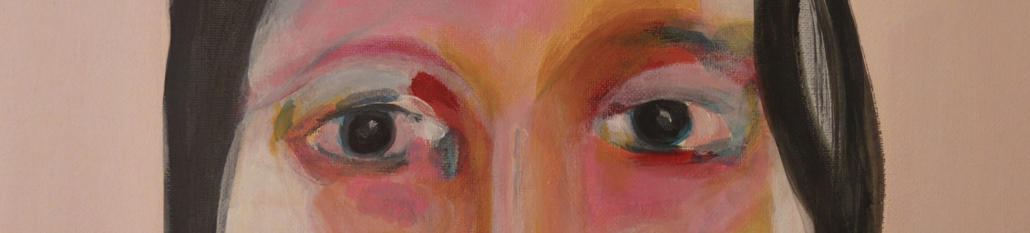 o.T. - Augen - Acryl auf Leinwand - 2025 - 50x40 cm